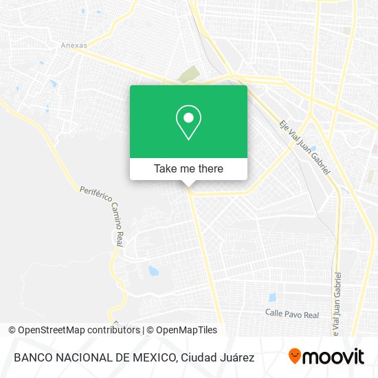 Mapa de BANCO NACIONAL DE MEXICO