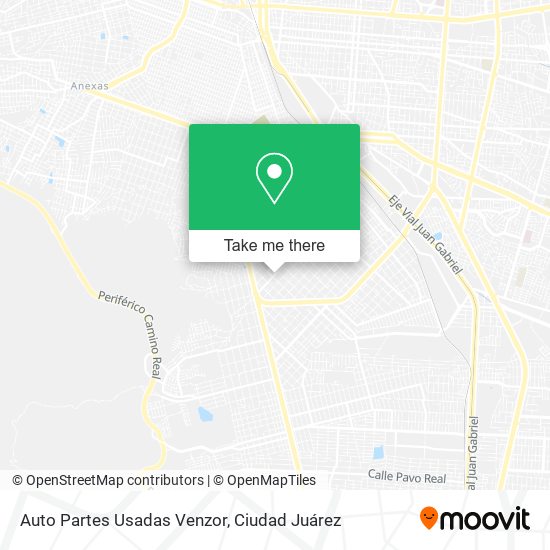 Mapa de Auto Partes Usadas Venzor