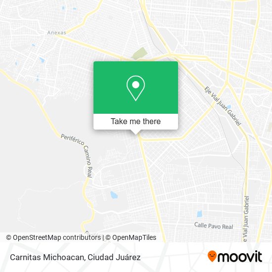 Carnitas Michoacan map