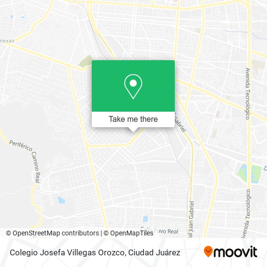 Mapa de Colegio Josefa Villegas Orozco