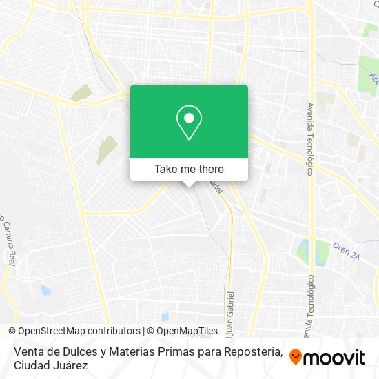 Venta de Dulces y Materias Primas para Reposteria map