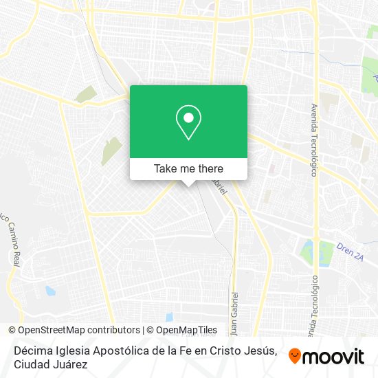 Décima Iglesia Apostólica de la Fe en Cristo Jesús map