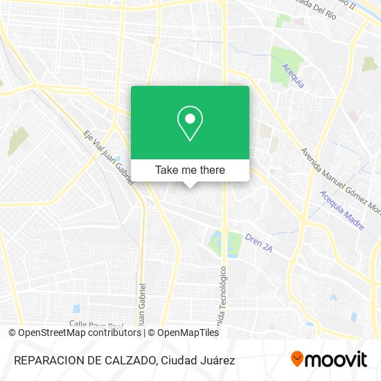 Mapa de REPARACION DE CALZADO