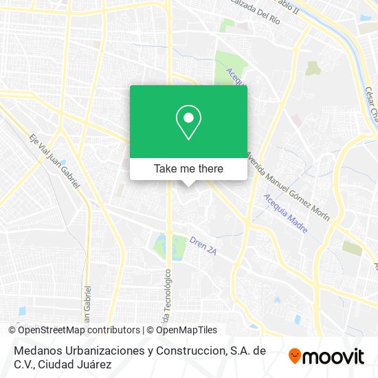 Medanos Urbanizaciones y Construccion, S.A. de C.V. map