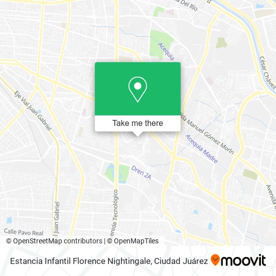 Mapa de Estancia Infantil Florence Nightingale