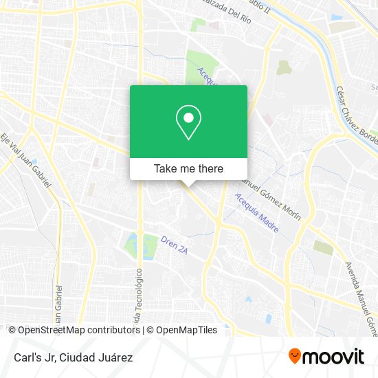 Mapa de Carl's Jr
