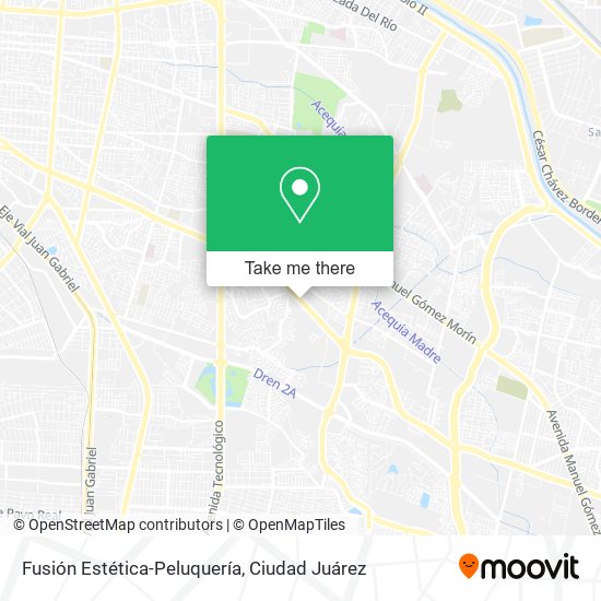 Fusión Estética-Peluquería map