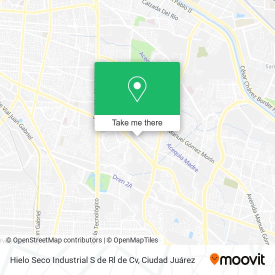 Hielo Seco Industrial S de Rl de Cv map