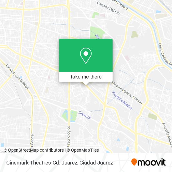 Cinemark Theatres-Cd. Juárez map