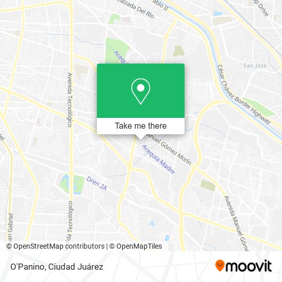 Mapa de O'Panino