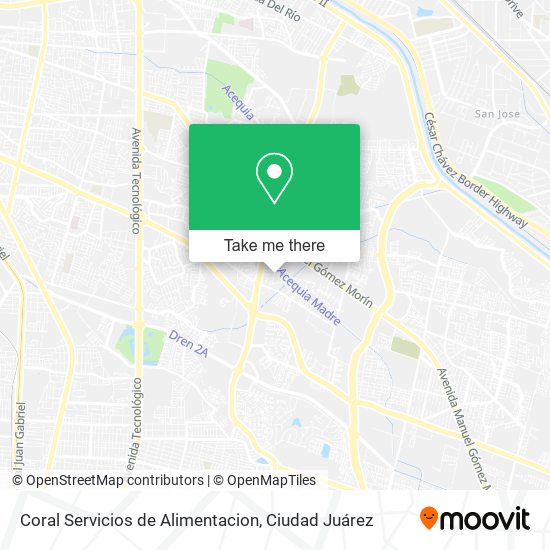 Coral Servicios de Alimentacion map