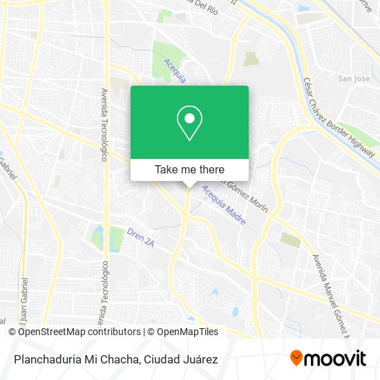 Planchaduria Mi Chacha map