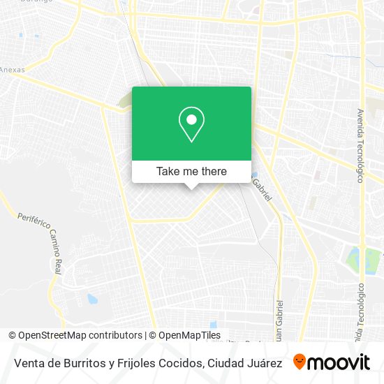 Venta de Burritos y Frijoles Cocidos map