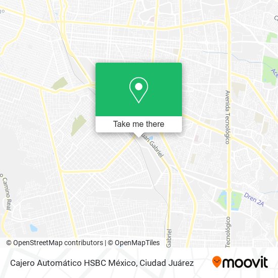 Mapa de Cajero Automático HSBC México