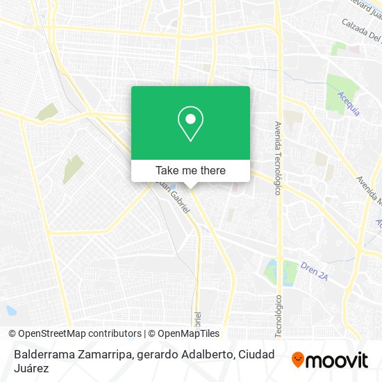 Balderrama Zamarripa, gerardo Adalberto map