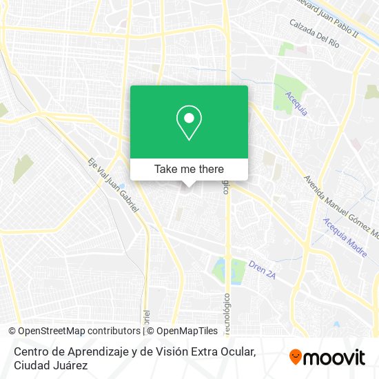Centro de Aprendizaje y de Visión Extra Ocular map