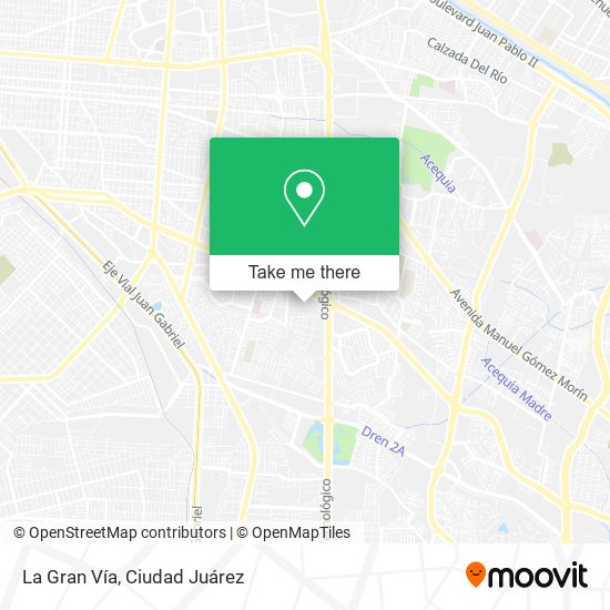 La Gran Vía map