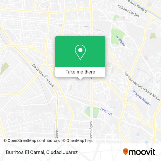 Burritos El Carnal map