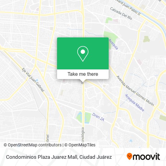 Mapa de Condominios Plaza Juarez Mall