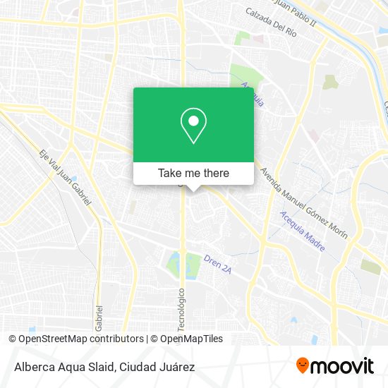 Mapa de Alberca Aqua Slaid