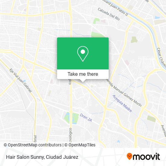 Mapa de Hair Salon Sunny