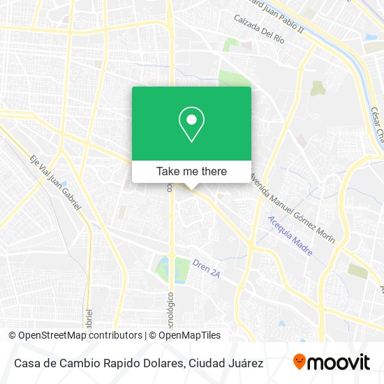 Casa de Cambio Rapido Dolares map