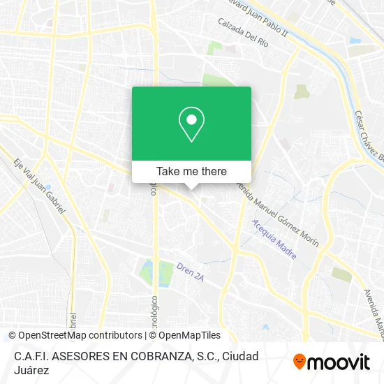 C.A.F.I. ASESORES EN COBRANZA, S.C. map