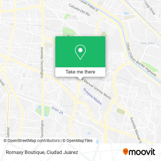 Mapa de Romaxy Boutique