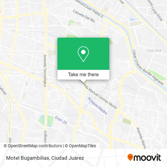 Mapa de Motel Bugambilias