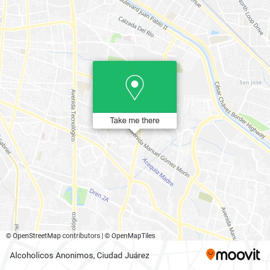Alcoholicos Anonimos map