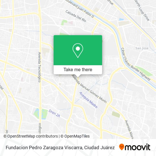 Fundacion Pedro Zaragoza Viscarra map