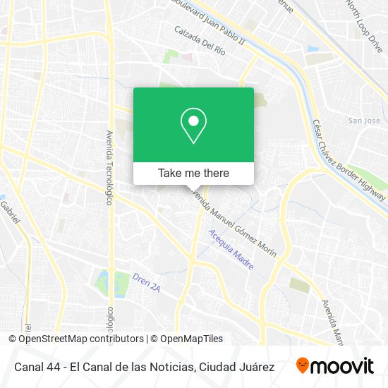 Canal 44 - El Canal de las Noticias map