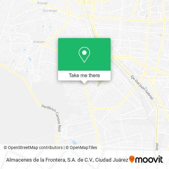 Almacenes de la Frontera, S.A. de C.V. map