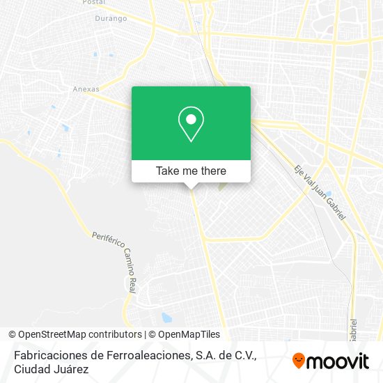 Fabricaciones de Ferroaleaciones, S.A. de C.V. map