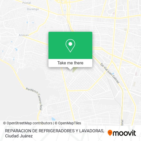 REPARACION DE REFRIGERADORES Y LAVADORAS map