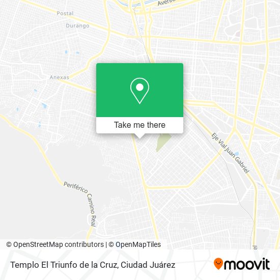 Templo El Triunfo de la Cruz map