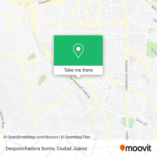 Mapa de Desponchadora Sonrix