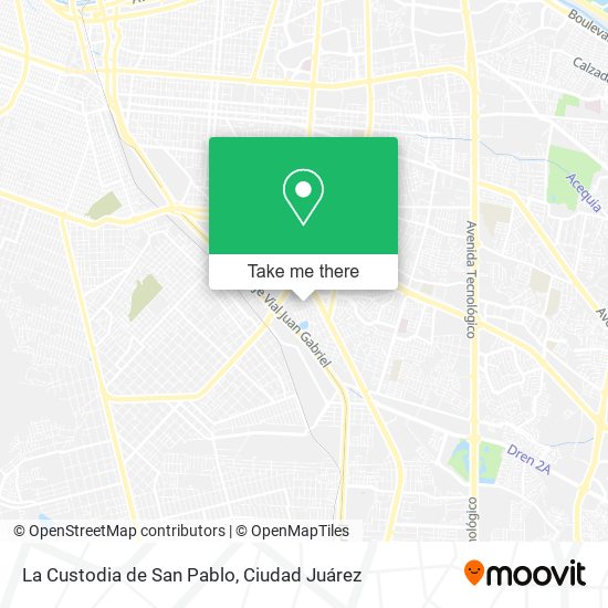 Mapa de La Custodia de San Pablo