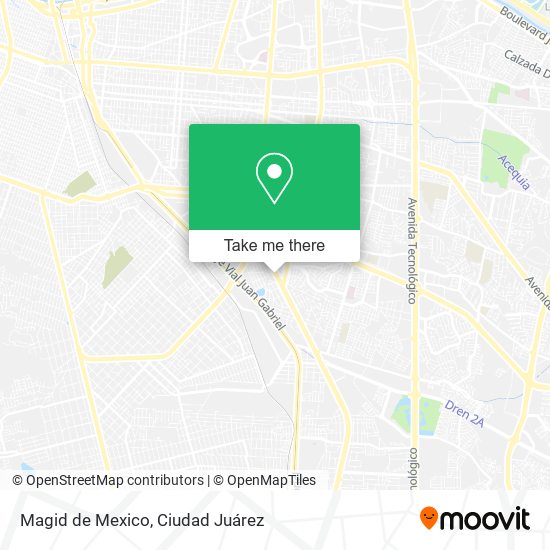 Mapa de Magid de Mexico