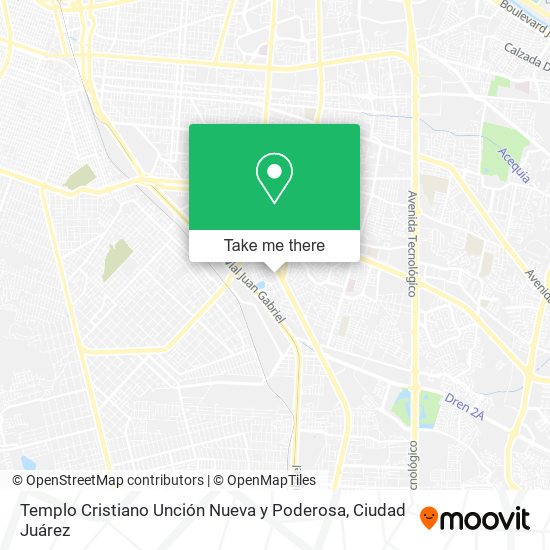Templo Cristiano Unción Nueva y Poderosa map