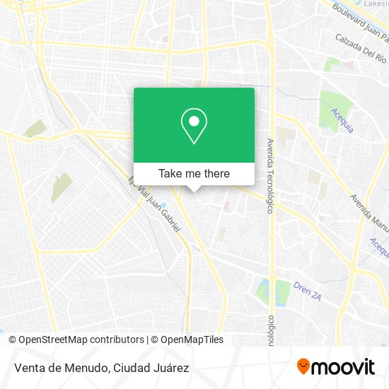 Venta de Menudo map