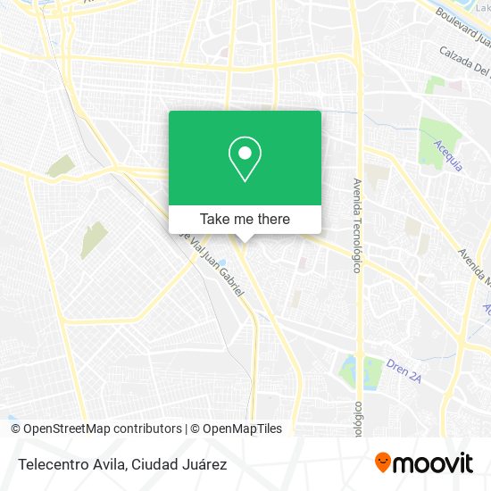 Telecentro Avila map