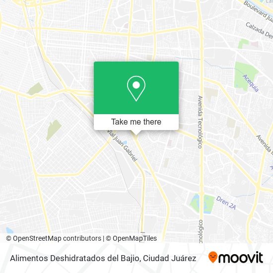Alimentos Deshidratados del Bajio map