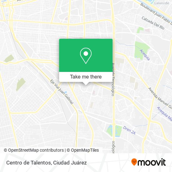 Centro de Talentos map