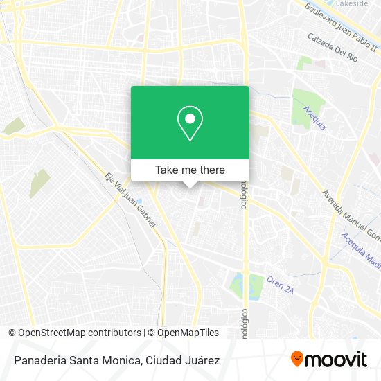 Panaderia Santa Monica map