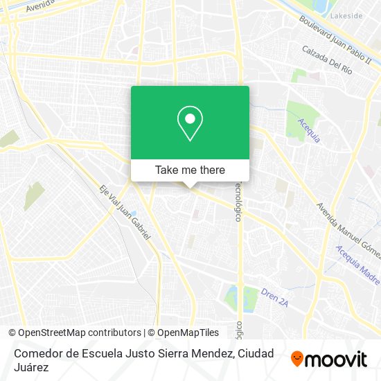 Comedor de Escuela Justo Sierra Mendez map