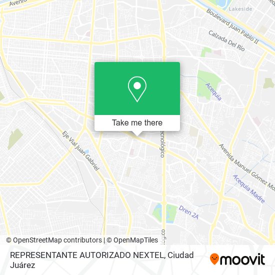 Mapa de REPRESENTANTE AUTORIZADO NEXTEL