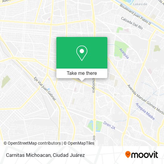 Carnitas Michoacan map
