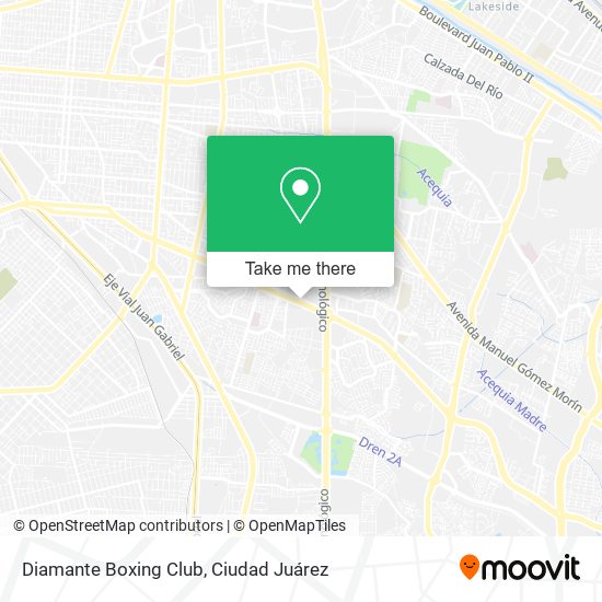 Diamante Boxing Club map
