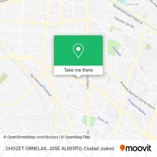 Mapa de CHOZET ORNELAS, JOSE ALBERTO